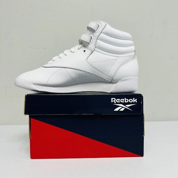 Brand new Reebok Freestyle Hi 5411 LTD Women Casual Retro Shoe WHITE - Picture 4 of 8